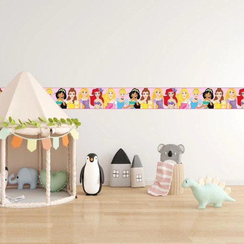 Vinil Decorativo Infantil Cenefas Princesas De Disney 