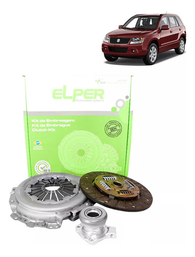 Kit Embreagem Grand Vitara 2.0 2011 Elper C/ Atuador