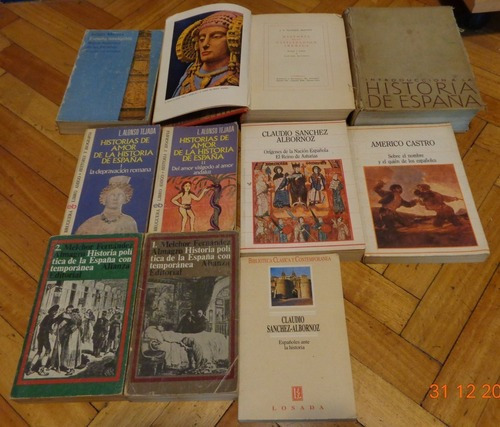 Lote 11 Libros Historia España. A Castro, S Albornoz, &-.