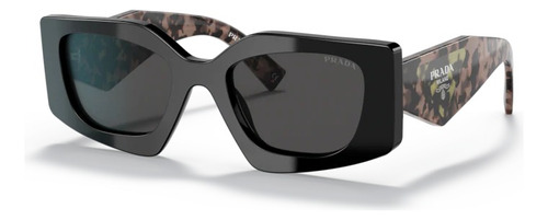 Gafas de sol - Prada - PR15ys 1ab5s0 51 Color de montura: negro, color varilla, color tortuga, color de lente, gris oscuro, diseño irregular