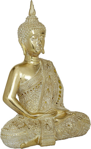Escultura De Buda De Polipiedra Con Intrincados Tallado...