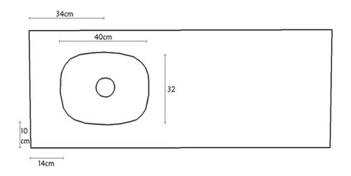 Imagen 2 de 7 de Mesada Acero Inoxidable Ricchezze 140x50 C/bacha Reversible