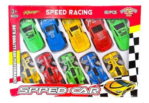 Autitos En Blister Speed Racing Car Auto Carrera X10