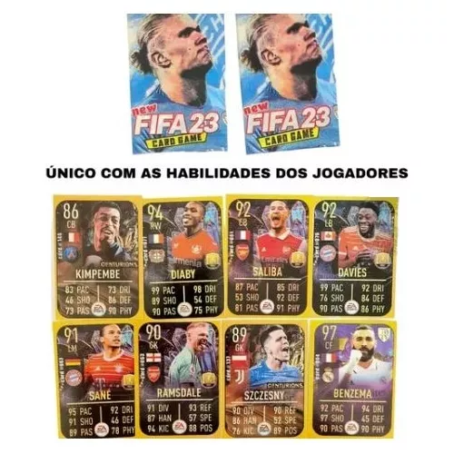 Kit 200 Cards Fifa 23 = 50 Pacotes Figurinhas Neymar Mbappe