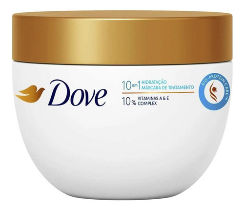Máscara De Tratamento Dove Hidratação 10 Em 1 Com 270g