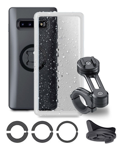 Kit Sp Porta Celular Moto Para Manubrio Funda Samsung S10 Pl