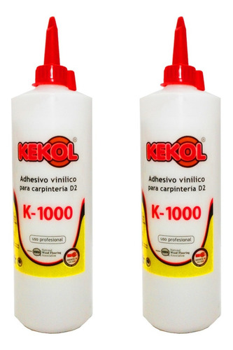 Adhesivo Vinilico Cola Carpintero K1000 Kekol 1/2kg 2 Pomos