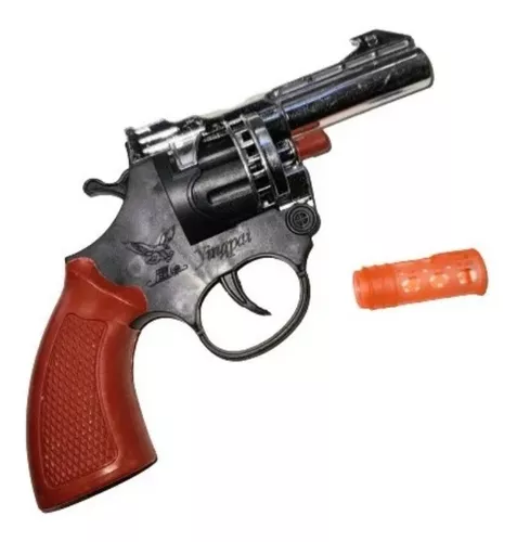 Revolver Pistola Cebitas Juguete De 8 Disparos + 72 Cebitas