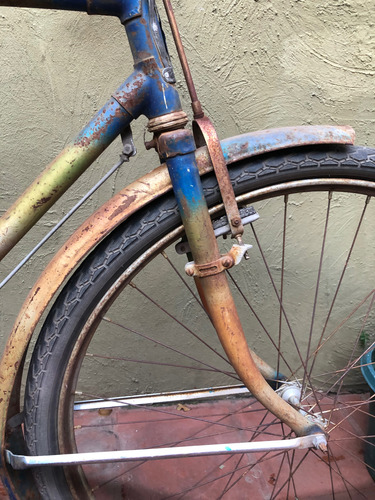 Bicicleta Legnano Antigua Freno Varilla Rod 26 A Restaurar Arcoíris L (Usado)