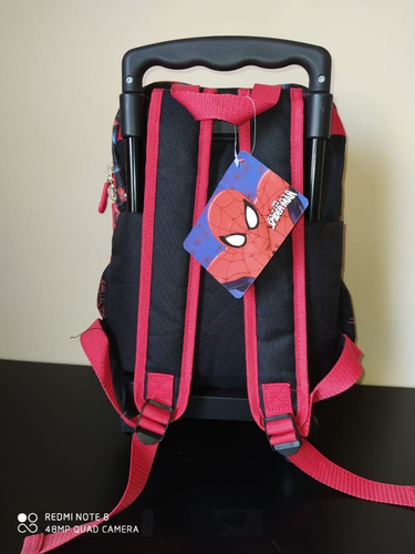 Mochila Bolsa Rodinhas Escolar Infantil Homem Aranha