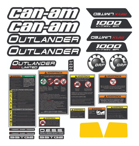 Calcomanias Can-am Outlander 1000max Ltd