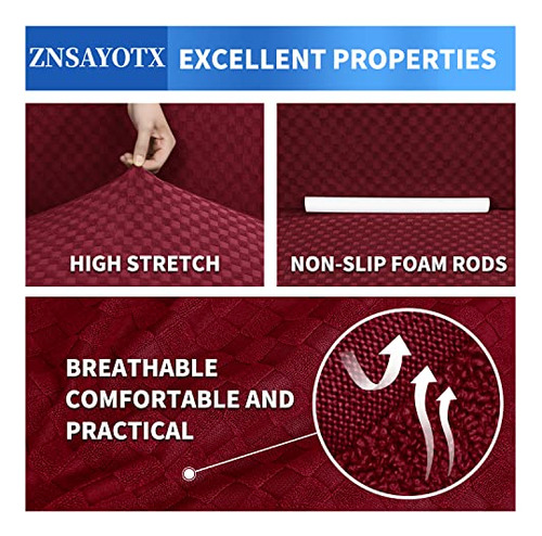 Znsayotx Funda De Sofá Jacquard Para Sofá De 3 Plazas