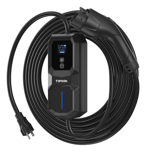 Cargador Portatil Ev Vehiculo Electrico Topdon 16a Nema 5-15