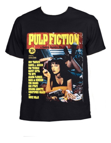 Camiseta Pulp Fiction Quentin Tarantino Estampada Cine