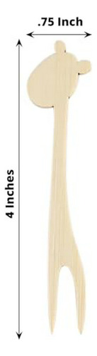 Palitos BambĂș Mini Girafa, Set 100.