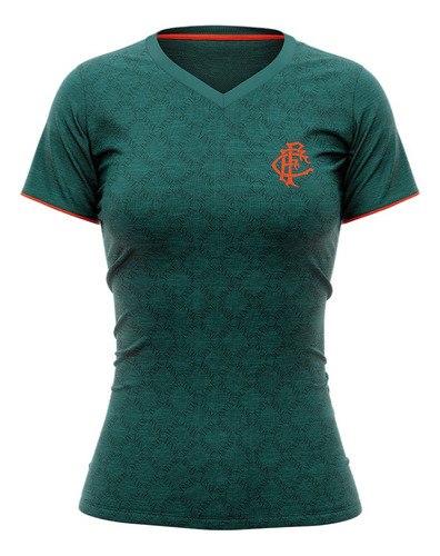 Camiseta Fluminense Study Feminina Blusa Gola  V Torcedora