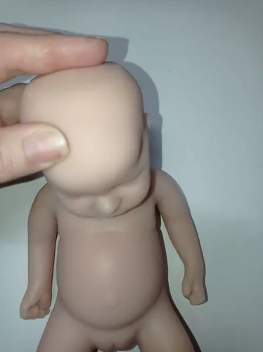 bebê reborn silicone sólido cru