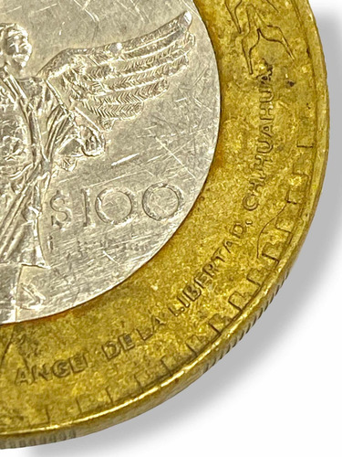 Moneda Bimetálica De 100 Pesos Estado De Chihuahua Año 2006 (Usado)