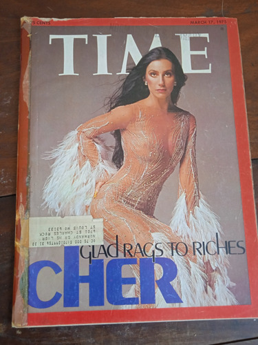 Revista Time Portada Cher 1975