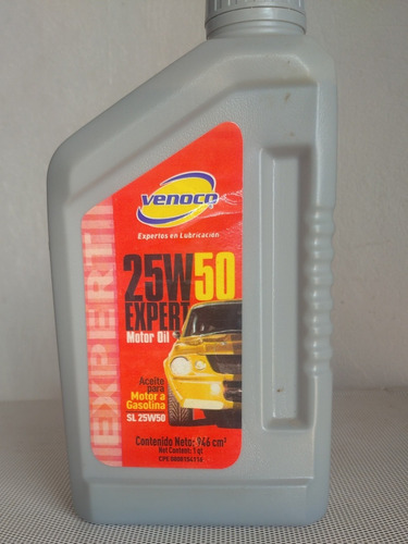 Aceite Venoco 25w/50 Mineral 6& C/u
