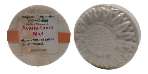 Jabón Artesanal Avena-coco Miel - g a $104