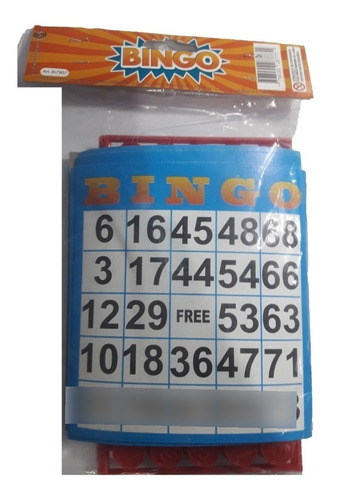 Bingo En Blister Loteria Juego De Mesa Cartones Local