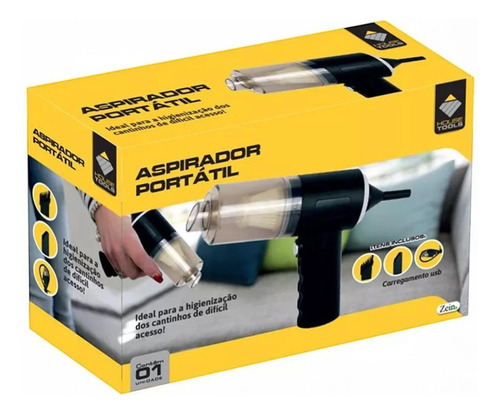 Aspirador Pó Portátil Sem Fio Recarregavel Teclado Gavetas
