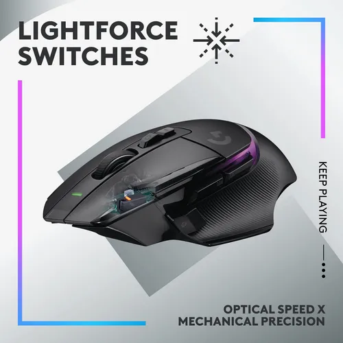 Raton Optico Inalambrico Logitech G502 X Plus Lightspeed - I