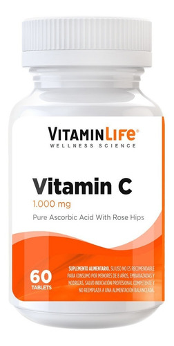 Vitamin Life Vitamin C 1000 De 60 Tabletas