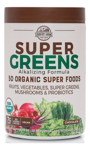 Country Farms Super Greens Flavor, 50 Sper Alimentos Orgnico