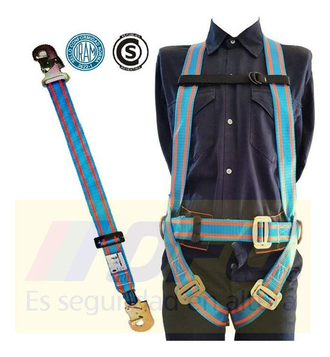 Imagen 2 de 4 de Arnés De Seguridad Cabo De Vida Pack X5 Unidades Promo !