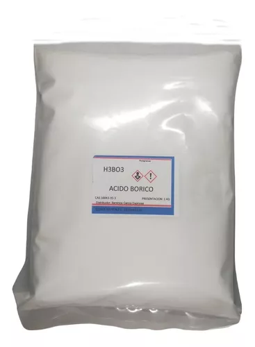 Acido Borico - Polvo 3 Bolsas De 1kg C/u
