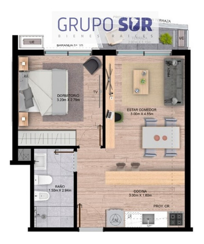 Imagen 14 de 19 de Lanzamiento Modernos Apartamentos 1 Dormitorio Tres Cruces