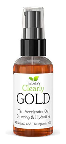 Aceite De Bronceado Natural De Isabellas Claramente Oro Hidr