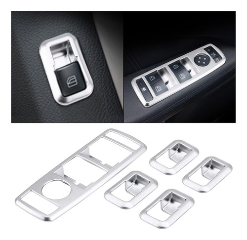Acouto Car Window Switch Button Trim Panel Cover For Benz A