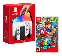 Comprar Consola Switch Modelo Oled Blanco + Super Mario Odyssey