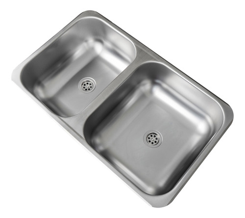 Combo Griferia Cocina Fv Monoc + Pileta Bacha Doble Dh63