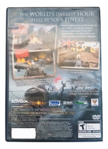 Call Of Duty -finest Hour Play 2 Formato Fisico Original (Usado)