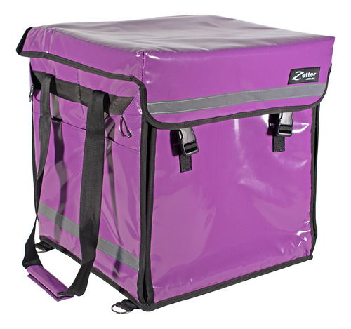 Mochila Térmica Reparto Pizza Uber Eats Morado 41x41x45 Cm
