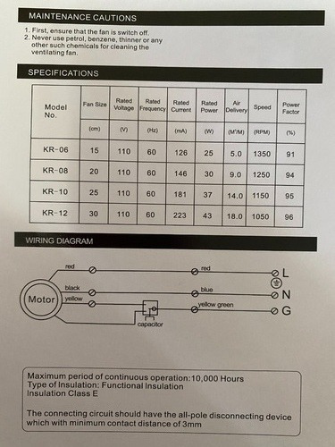 Imagen 9 de 10 de Extractor De Aire Plástico 6 Pulgadas Kr Plus