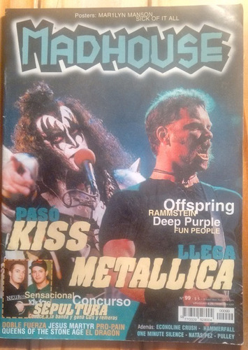 Madhouse Nº 99 - Kiss - Deep Purple - Metallica - Offspring+