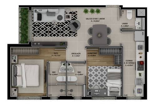 Imagem 9 de 23 de Garden Residencial Para Venda, Centro, Passo Fundo - Gd5874. - Gd5874-inc