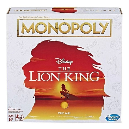 Monopoly De El Rey Leon En Ingles Con Sonido Juego De Mesa