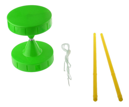 Big Whistle Diabolo Malabares Spinning Chinese Yo Yo - Verde