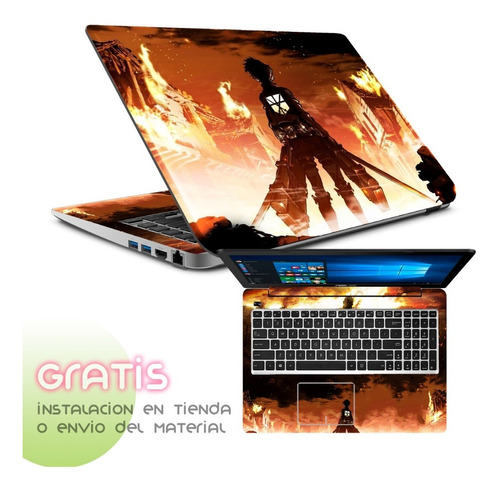 Skin Laptop Protector Decora Anime Goku Manga + Instalacion