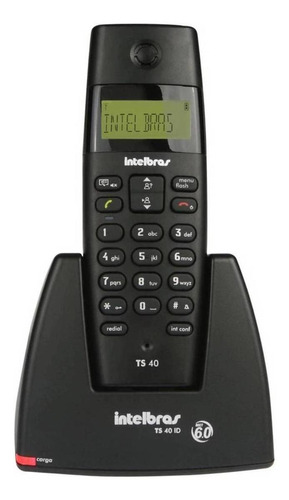 2em1 Telefone Intelbras TS 40 C sem fio - cor preto