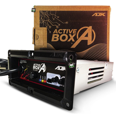 Amplificador Ajk Active Box Rca 350w 4 Ohms + Fonte Bivolt