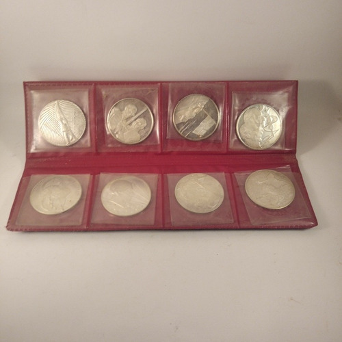 Colección De 8 Medallas Sesquicentenario De 1825 Plata 925