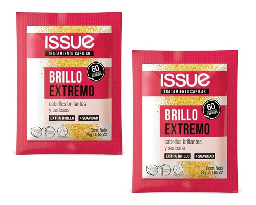 Issue Tratamiento Capilar Brillo Extremo 25 Gr X 2 Unidades