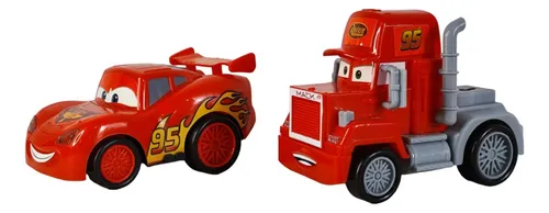 Autos Juguete Impulso Dibujo Animado Película Carros Set X2